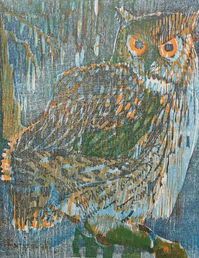 HJÖRDIS LINDBLAD. träsnitt, signerad, numrerad 15/115, daterad 63.