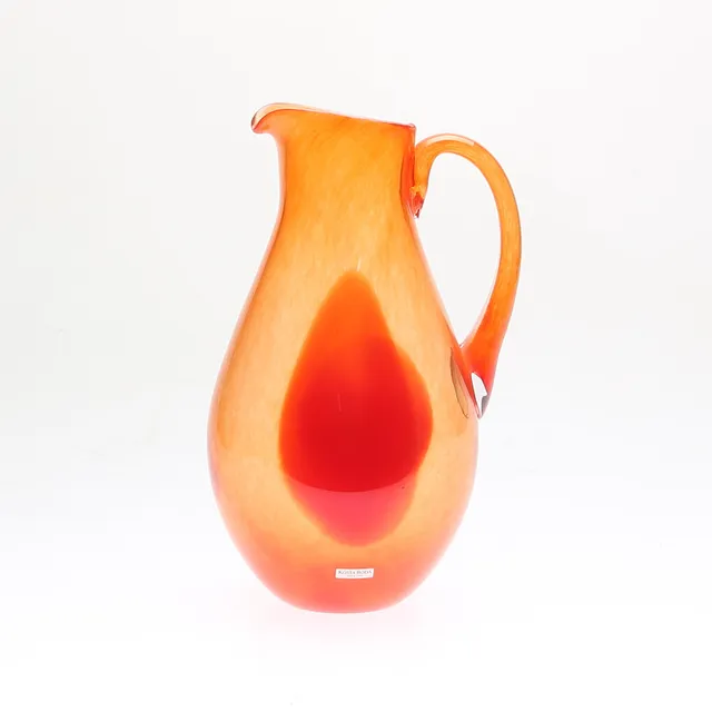 GUNNEL SAHLIN. KANNA, glas, Kosta Boda, osignerad, 1900-tal.