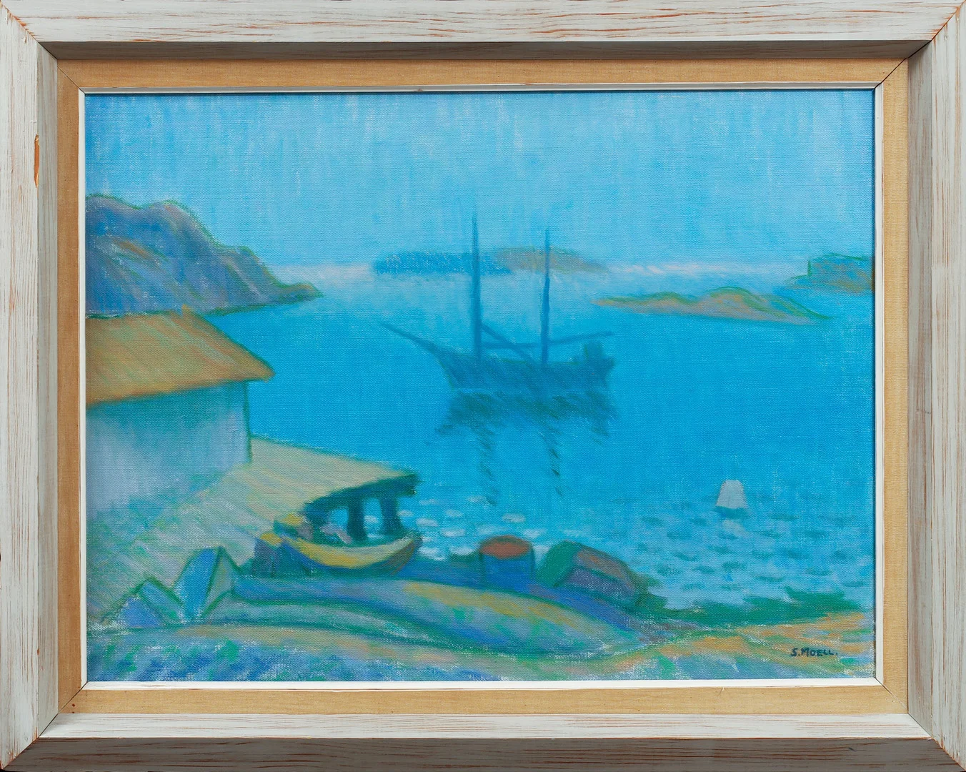 SVEN MOELL. "Sommardag, Rönnäng" Olja på duk, signerad. — Paintings — Göteborgs Auktionsverk