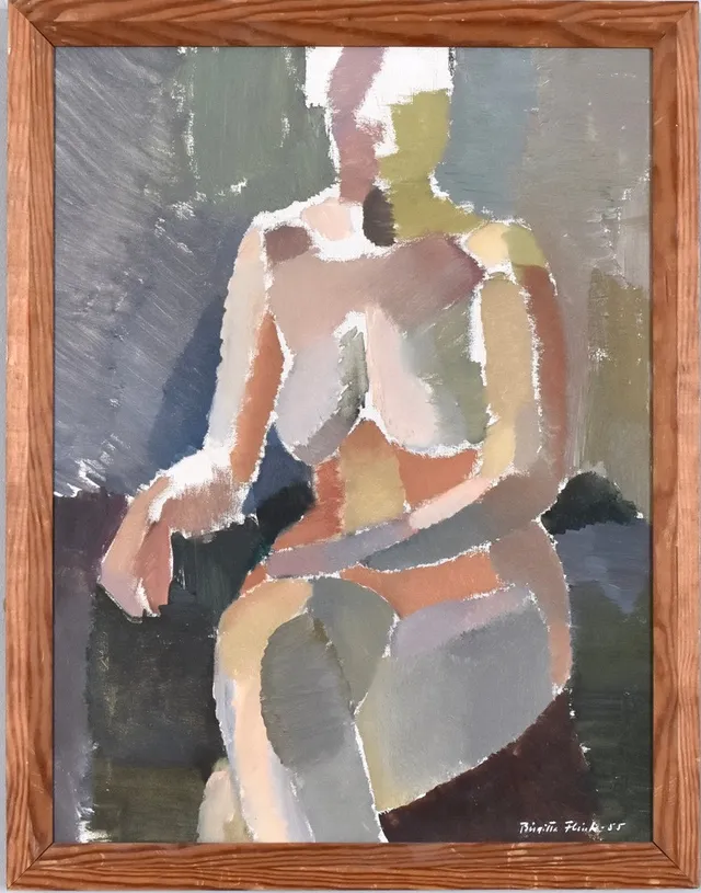 BIRGITTA FLINK. Olja på duk.
