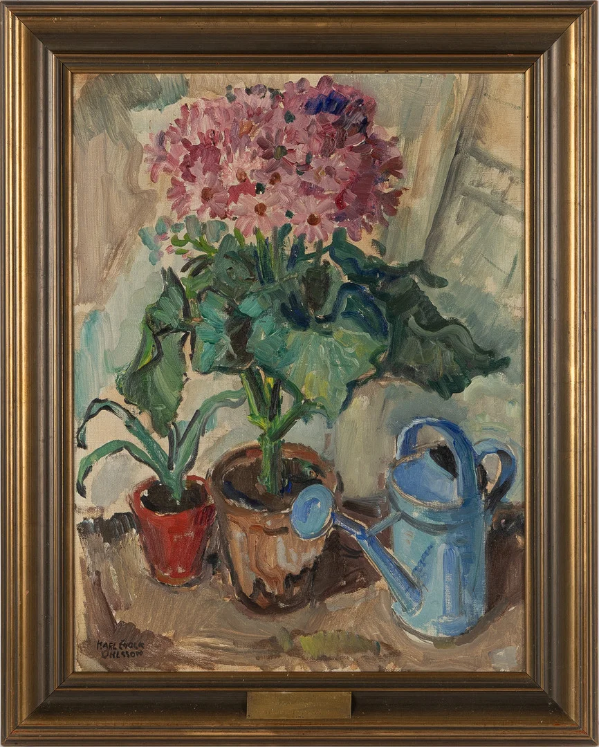 KARL ENOCK OHLSSON, (1889-1958). Stilleben, olja på duk. — Paintings — Stockholms Auktionsverk Helsingborg