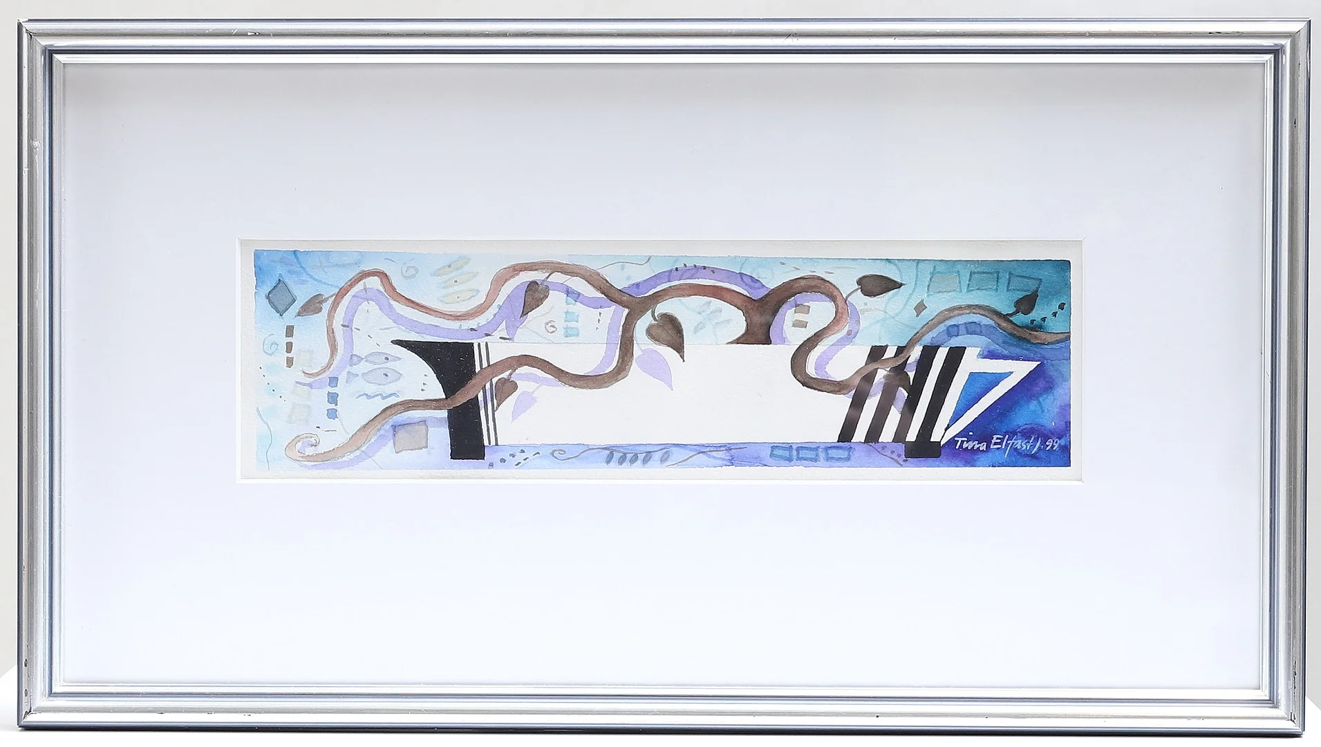 TINA ELFAST. Akvarell, signerad samt daterad -99. — Paintings — Gomér & Andersson Nyköping