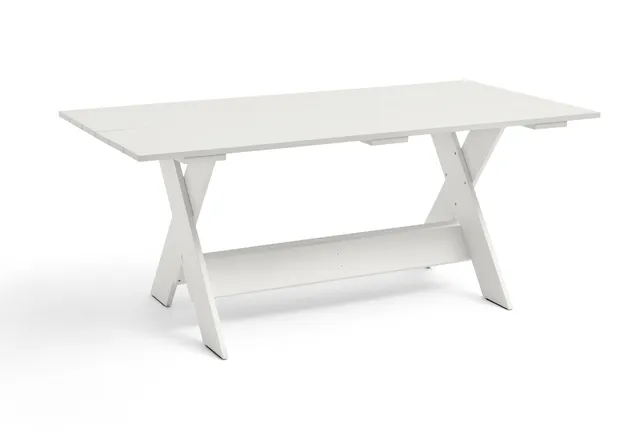 Gerrit Rietveld for HAY. Outdoor dining table, L 180 cm, Crate Collection. White