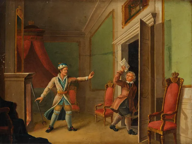 Pehr Hilleström, "K: Carl VIII och Sturen".