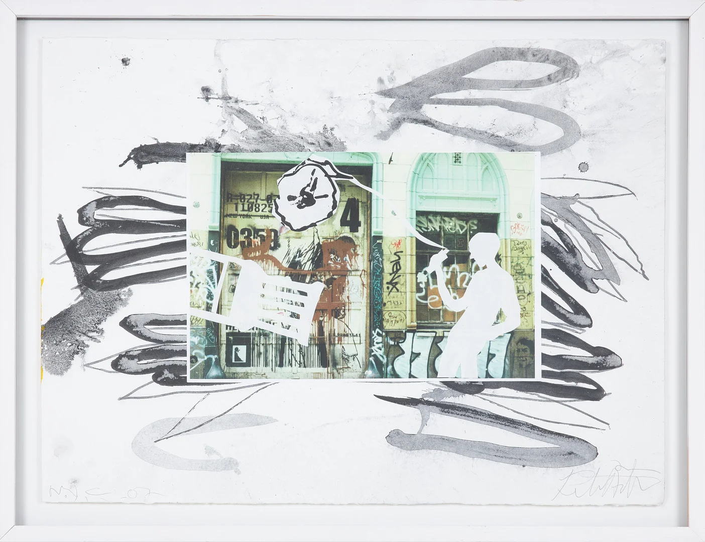 PETER ÅSTRÖM (FÖDD 1946). New York City, collage, signerad daterad -07. — Paintings — Stockholms Auktionsverk Sickla