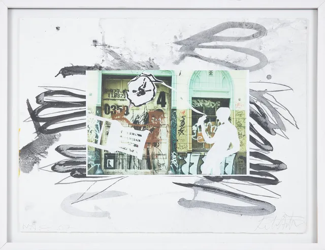 PETER ÅSTRÖM (FÖDD 1946). New York City, collage, signerad daterad -07.