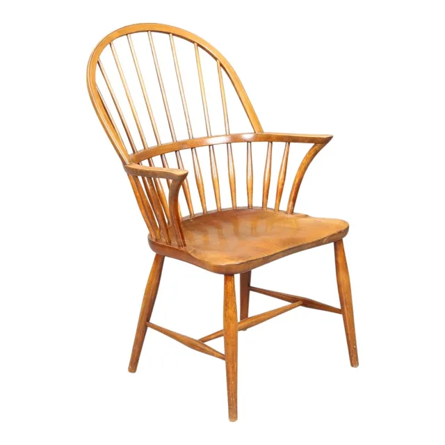FRITS HENNINGSEN. Carl Hansen & Søn. Vintage Windsor armstol af bøgetræ, model CH18A.