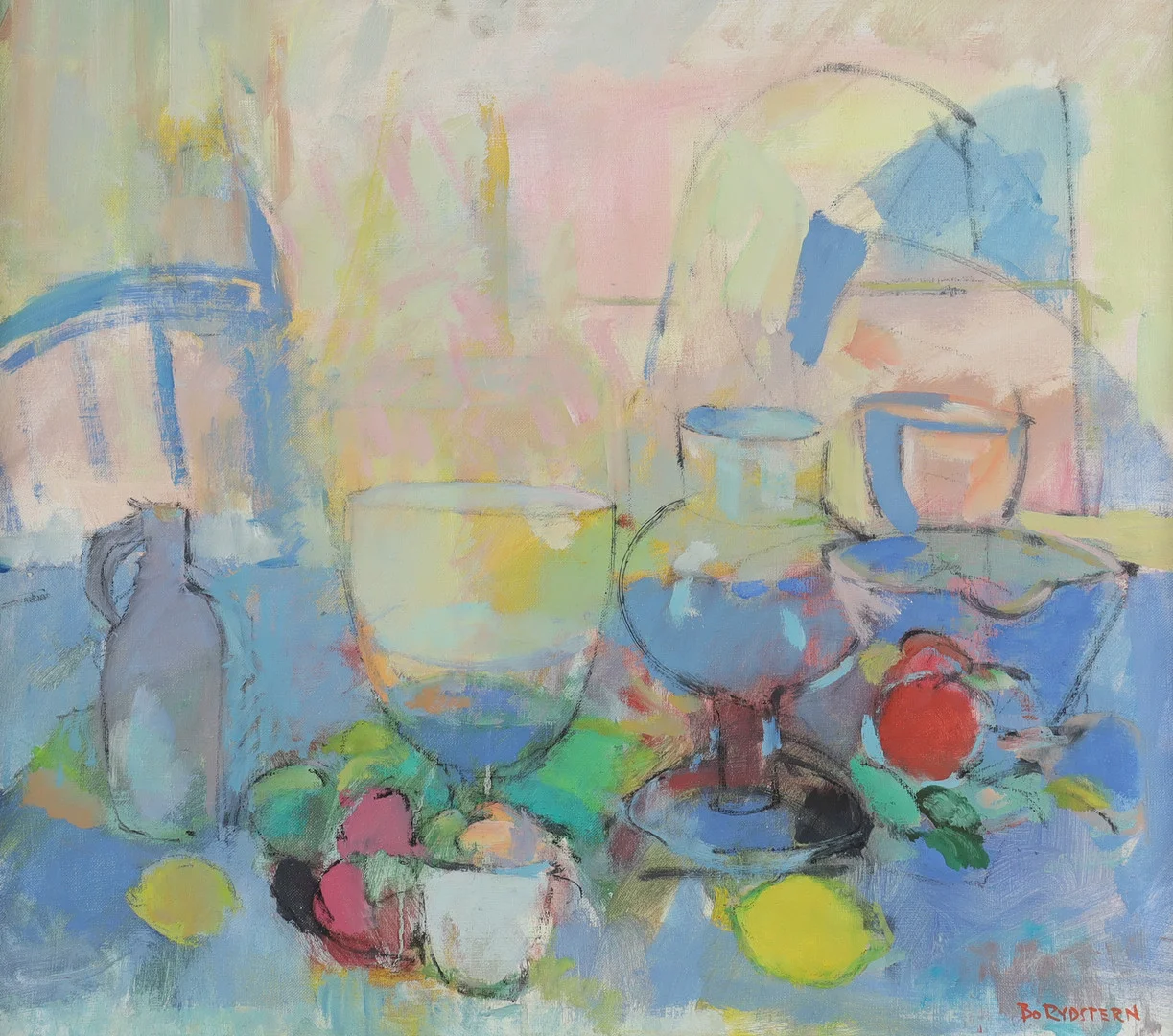 BO RYDSTERN (1927-2006). "Stilleben med citron", olja på duk. — Paintings — Stockholms Auktionsverk Helsingborg