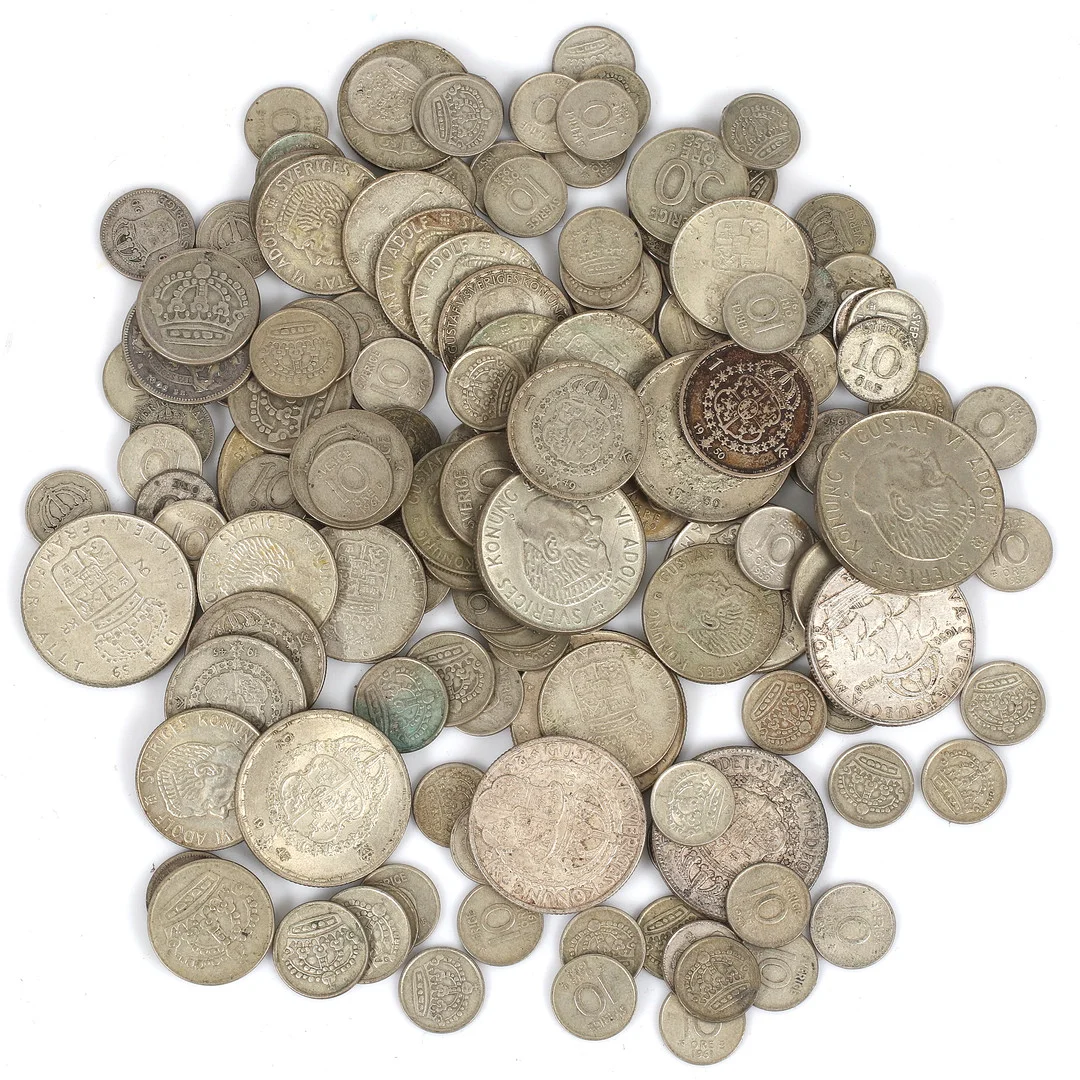 SILVERMYNT, Sverige, 1900-tal. — Coins & Banknotes — Stadsauktion Sundsvall