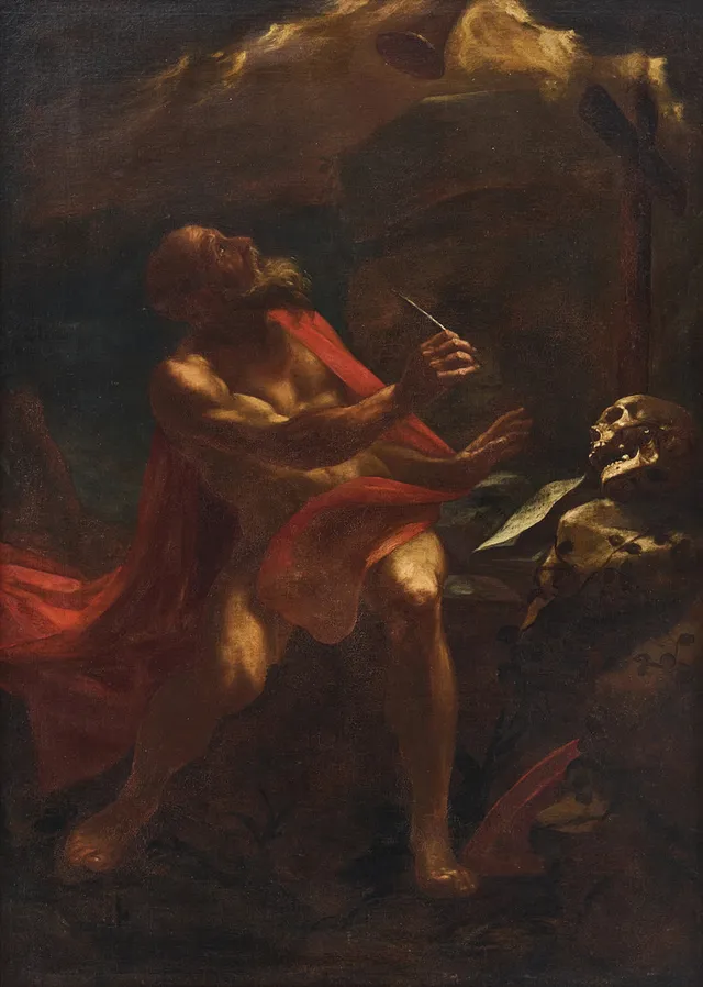 BOLOGNESE SCHOOL, 17TH CENTURY. Saint Hieronymus in the Desert.