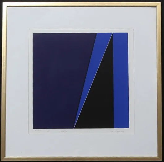 MARC GUYARD. "Alchiba". Färglitografi, signerad, numrerad 58/75 och daterad 1987.