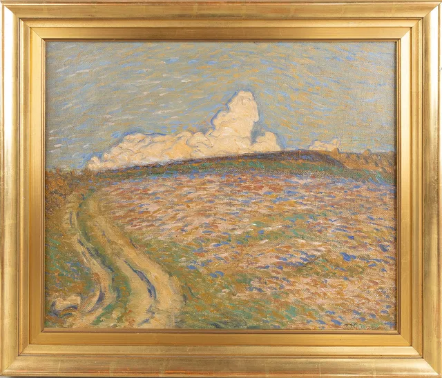 AXEL THEODOR KULLE. "Molnet", olja på duk.