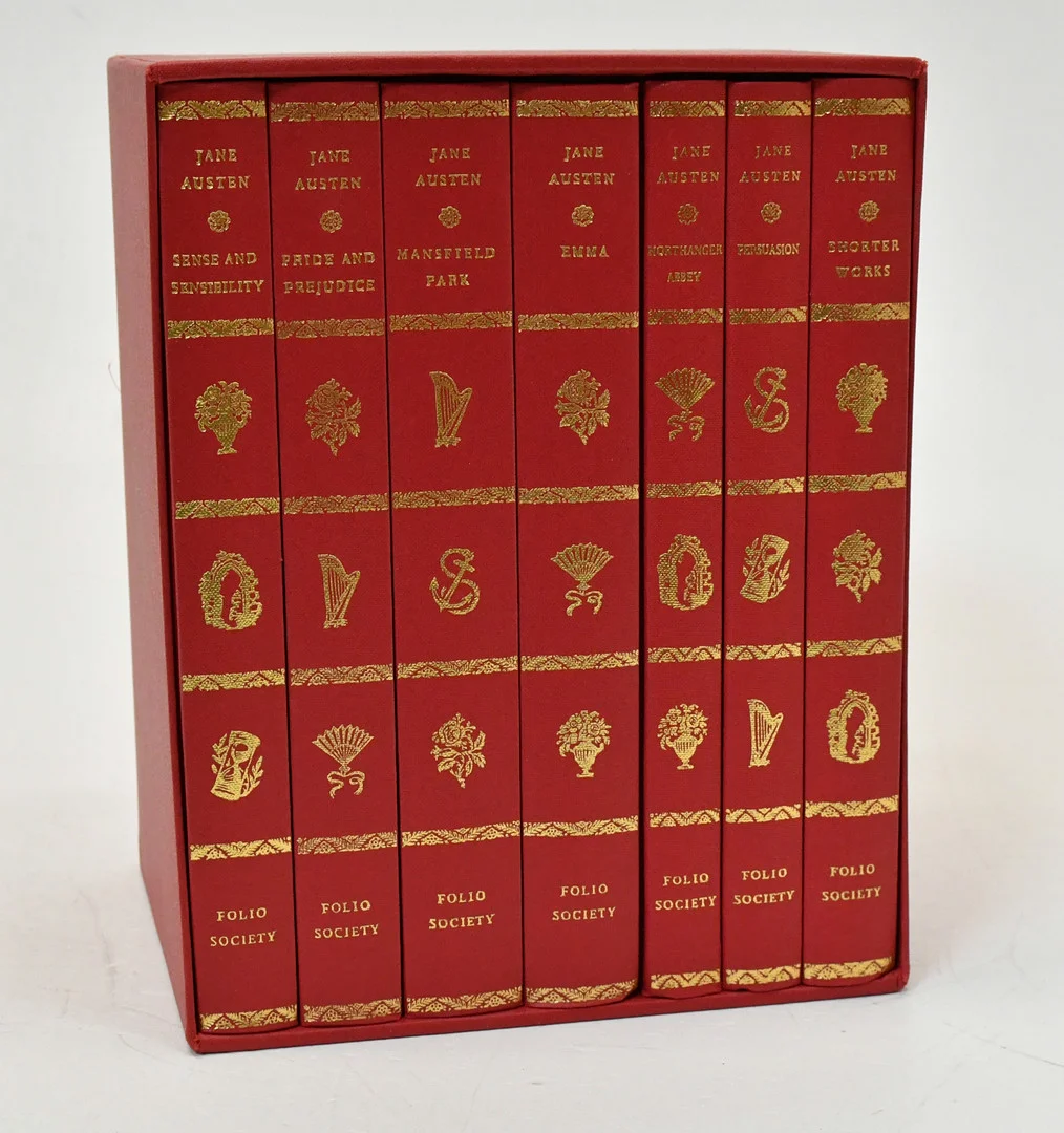 Jane Austin by Folio Society, 7 Volymer. — Books — Connoisseur Bokauktioner