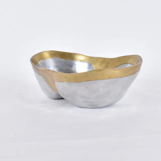 DAVID MARSHALL. Skål, aluminium och mässing.