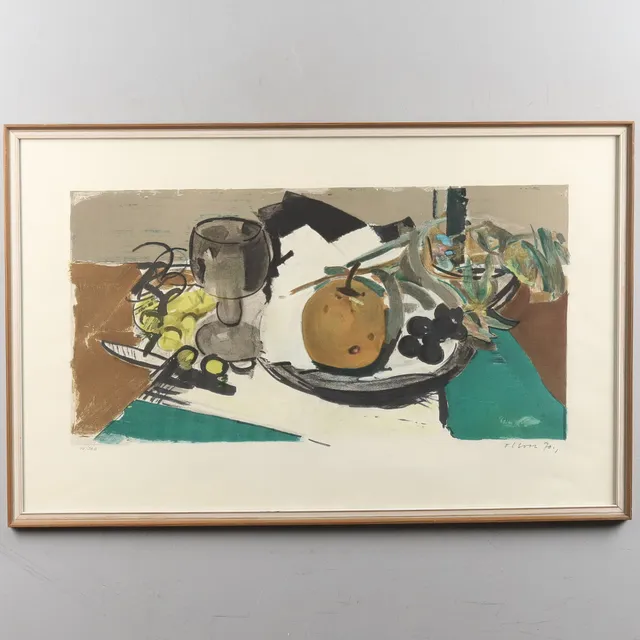 OVE OLSON. FÄRGLITOGRAFI, signerad och numrerad 70/360 och daterad 70.
