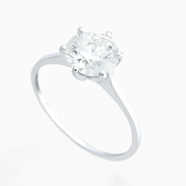 Ring med en diamant — Ring med en diamant