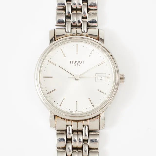 TISSOT, armbandsur, stål, quartz, datum, safirglas.