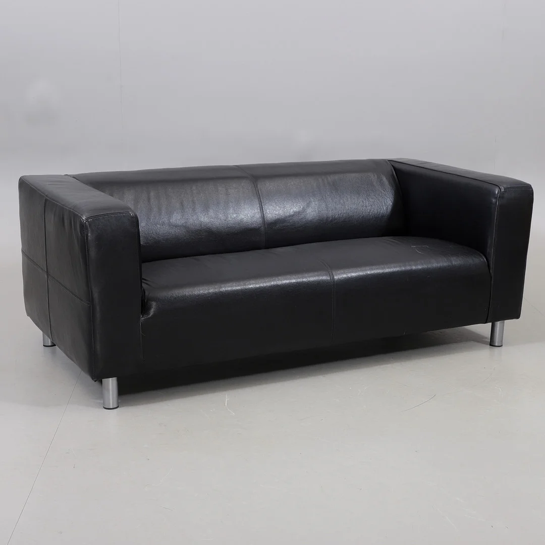 SOFFA, skinn, "Kippan", Ikea, 2000-tal. — Sofas & Seatings — Växjö Auktionskammare