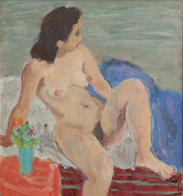 GERHARD KARLMARK. SITTANDE MODELL.
