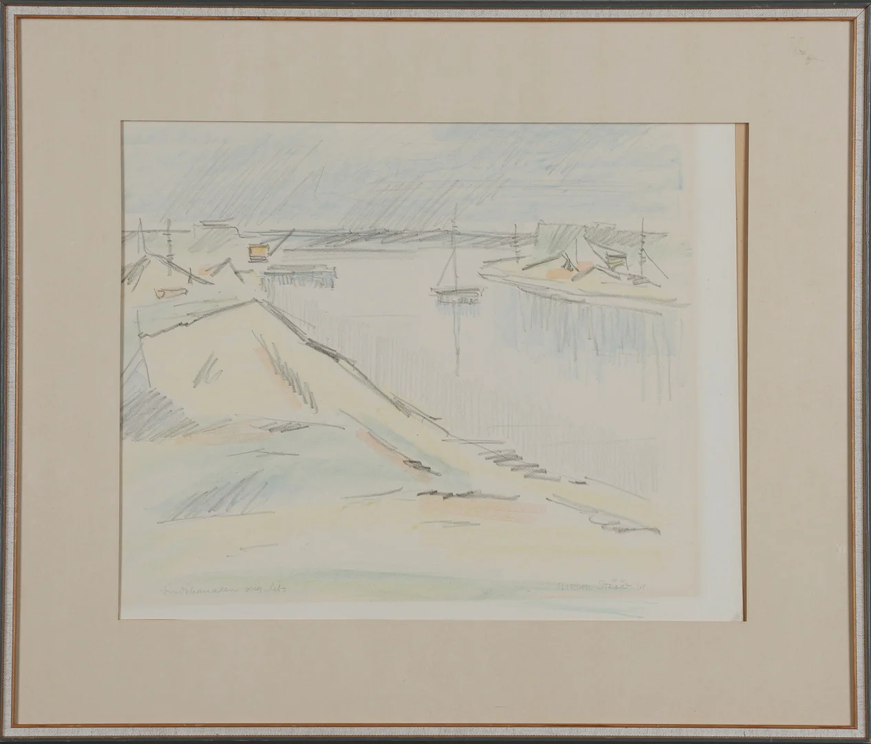 BIRGER STRÅÅT. 2 st, färglitografier, signerade och daterade -61. — Engravings & Prints — Gomér & Andersson Norrköping