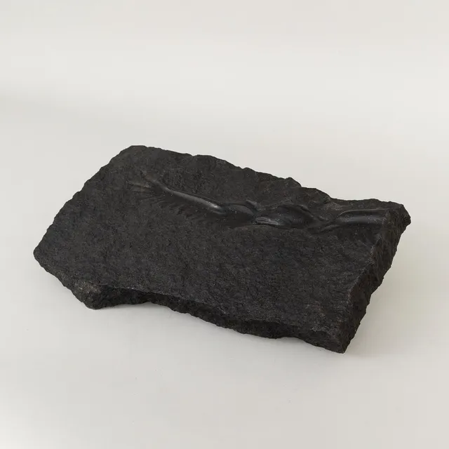 MARC RIZELL. väggrelief/skulptur, diabas, signerad.