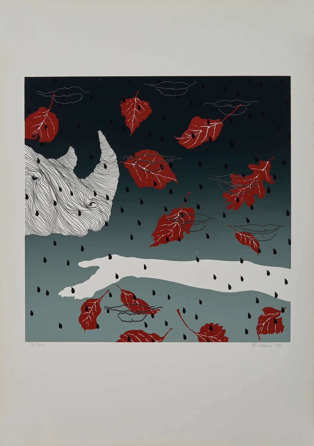 Kleiva, Per — Uten tittel, 1976 — Kunst/Grafikk — Blomqvist