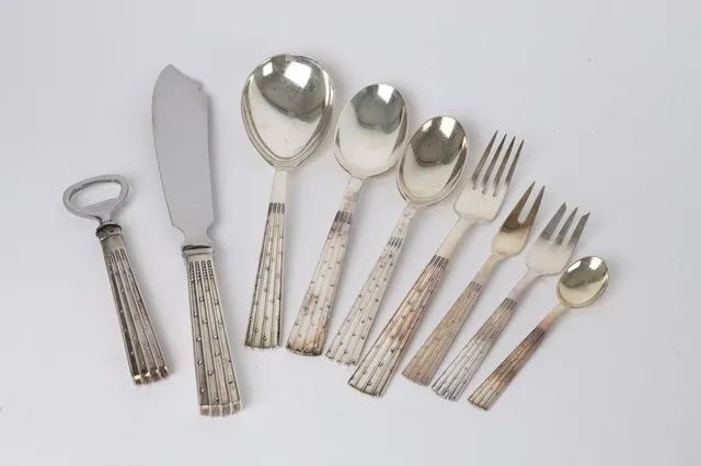 Jens Harald Quistgaard for O. V. Mogensen: Champagne silver cutlery (61)