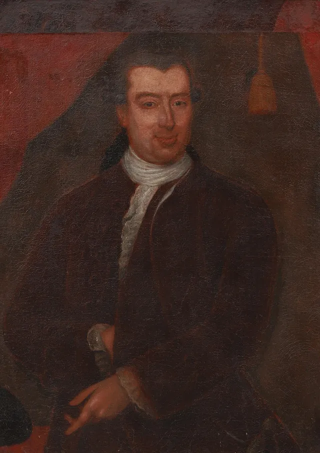 OKÄND KONSTNÄR, porträtt av en herre, olja på duk, 1700-tal.