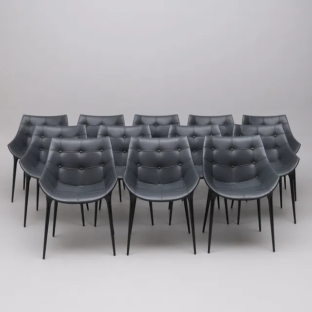 PHILIPPE STARCK. STOLAR, 12 STYCKEN, "PASSION ARMCHAIR", FÖR CASSINA.
