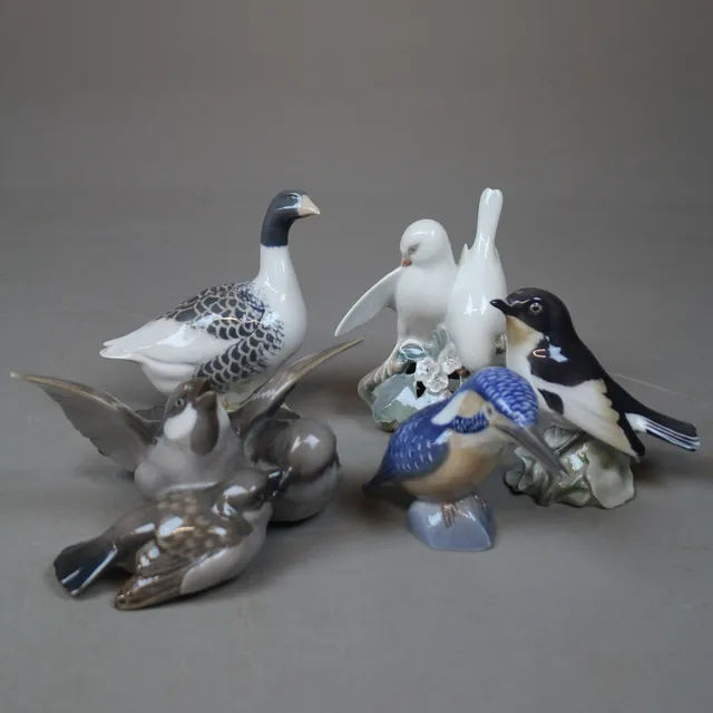FIGURINER 5 stycken Royal Copenhagen och B&G Danmark.