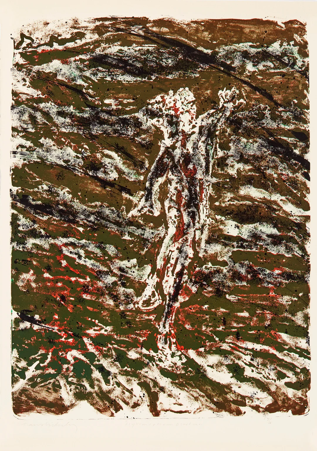 Widerberg, Frans — "Flyktende mann" 1973 — Kunst/Grafikk — Blomqvist