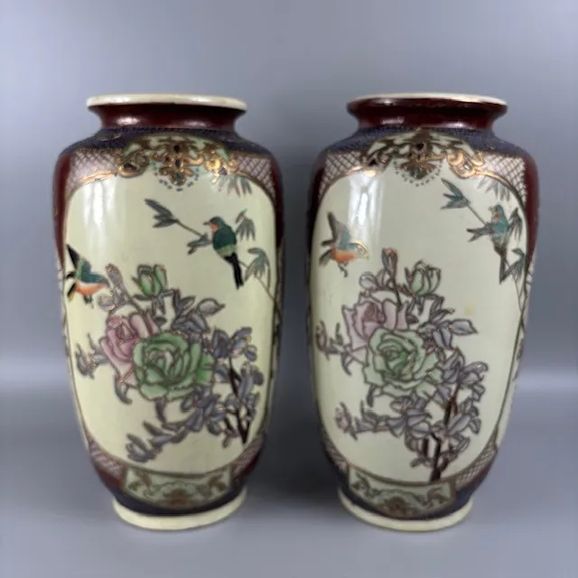 JAPANESE SATSUMA VASES.