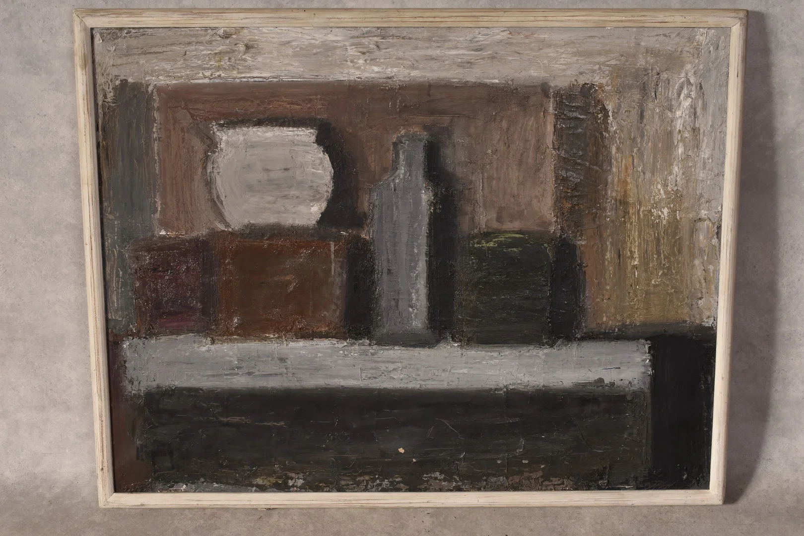 KJELL HÖGSTRÖM. 1930-2012, olja på duk " Uppställningen " signerad. — Paintings — Auktionsverket Engelholm