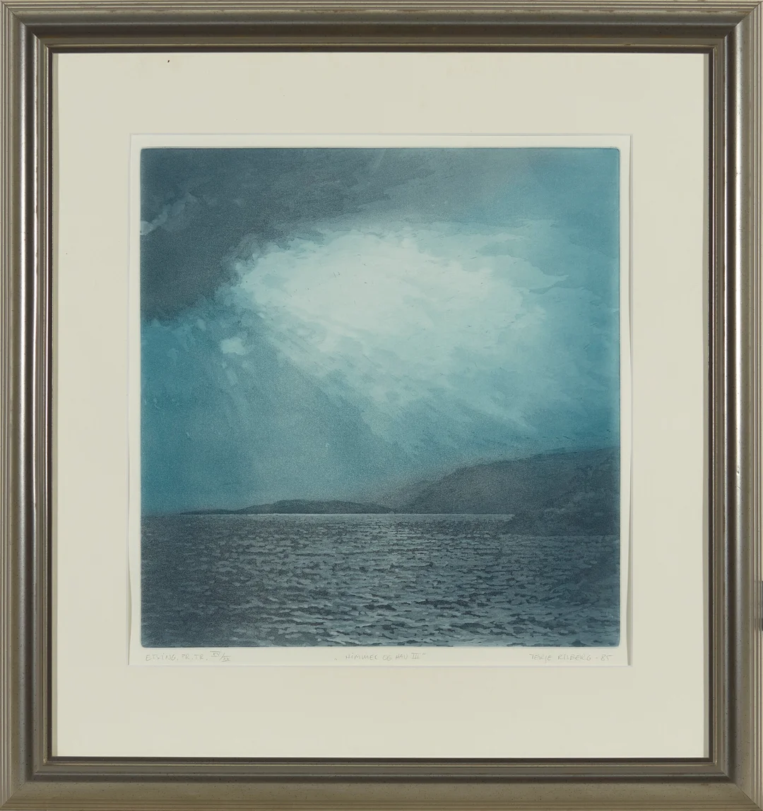 Risberg, Terje — "Himmel og hav III" 1985 — Kunst/Grafikk — Blomqvist