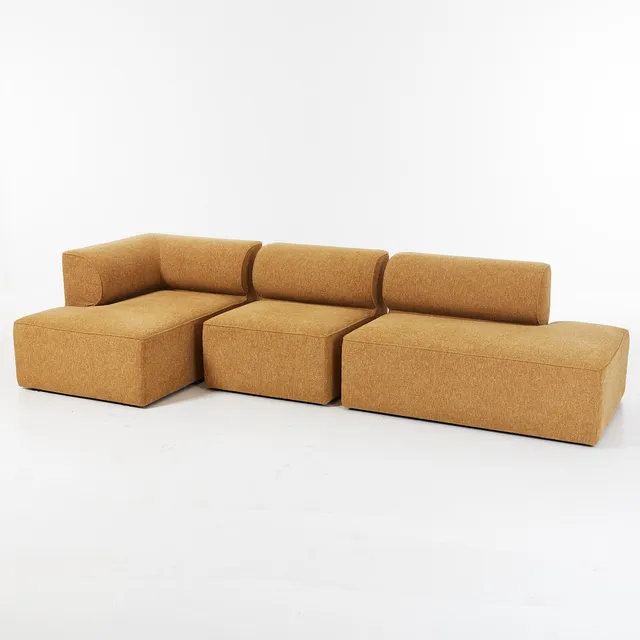 NORM ARCHITECTS. Soffa, 3 moduler, "Eave Modular Sofa", Audo Copenhagen, Danmark, samtida, klädsel i bouclétyg.