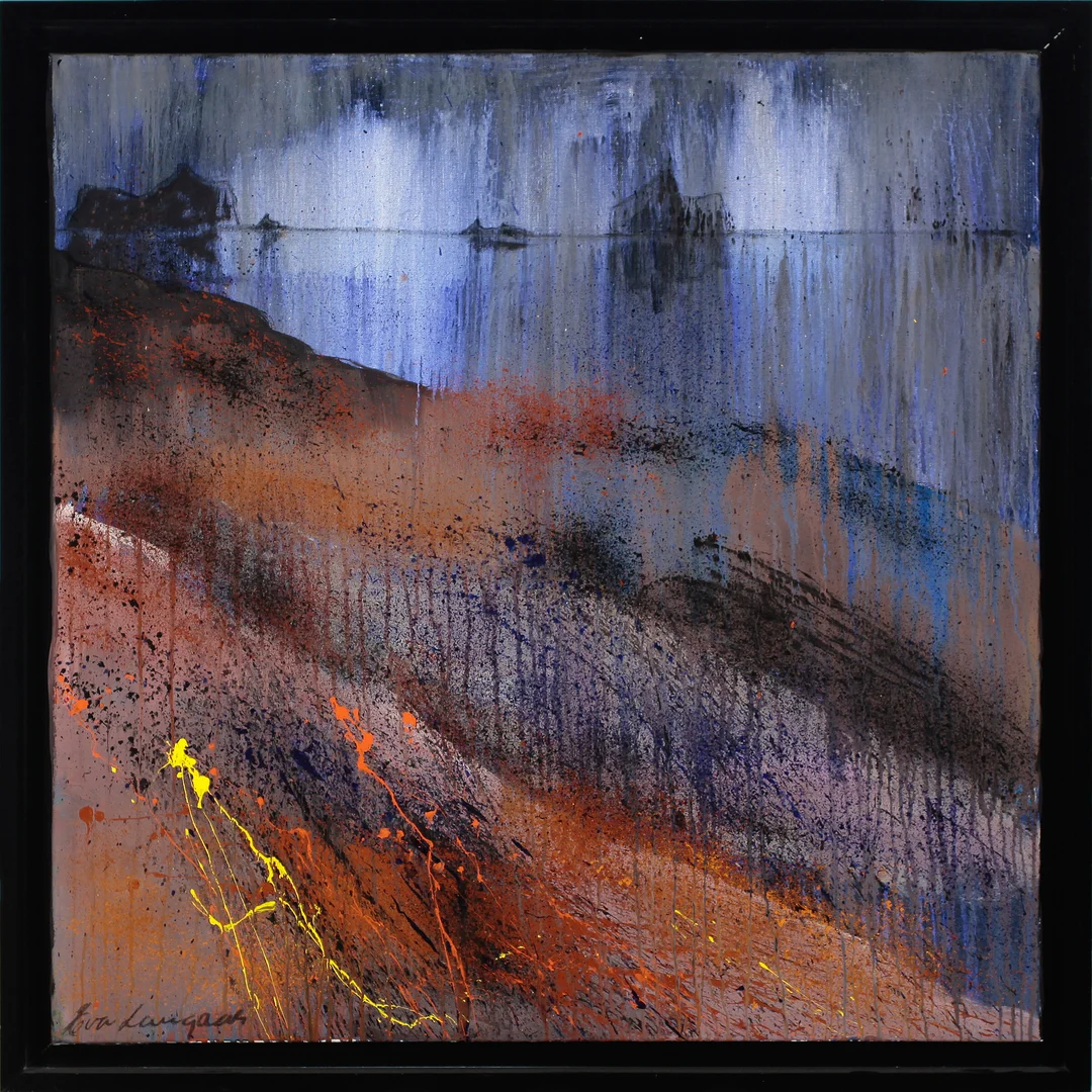 Langaas, Eva — "Himmelen er nattens tempel" — Kunst/Maleri — Blomqvist