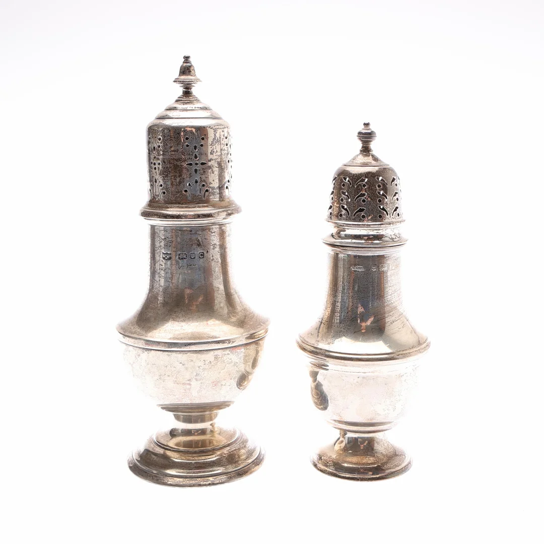 2 GEORGE VI SILVER SUGAR CASTERS. — Silver — Young's Auctions