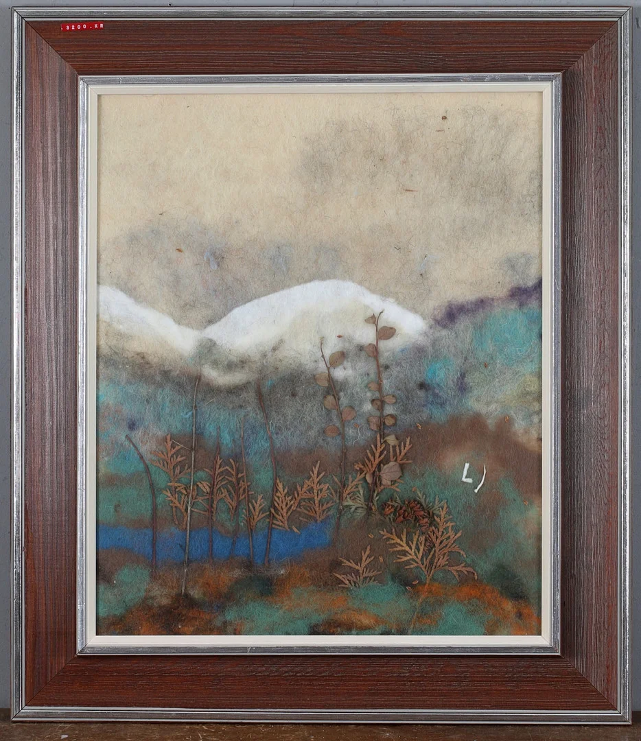 LISA JOHANSSON SANDBERG. Fjällmotiv, ull, monogramsignerad. — Other — Stadsauktion Sundsvall