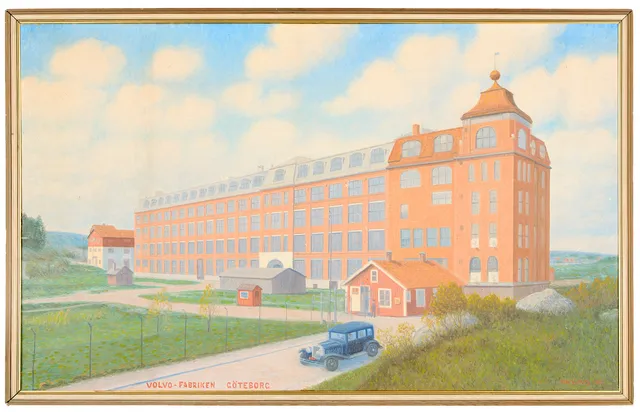 OTTO LINDBERG. "Volvo-fabriken Göteborg".