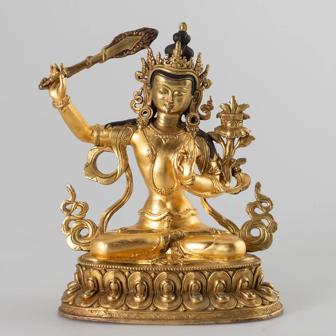 Bodhisattva Manjushri, Nepal/Tibet, 20. Jh. — Asiatica — Stockholms Auktionsverk Hamburg