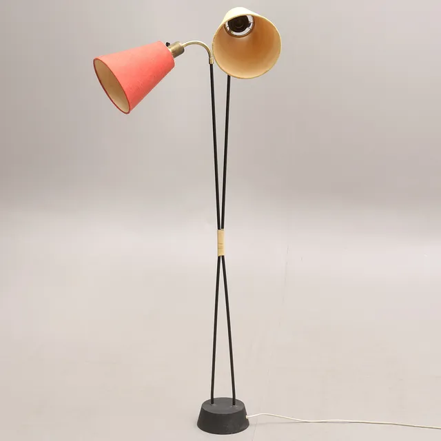 GOLVLAMPA, 2-armad, 1900-talets mitt.