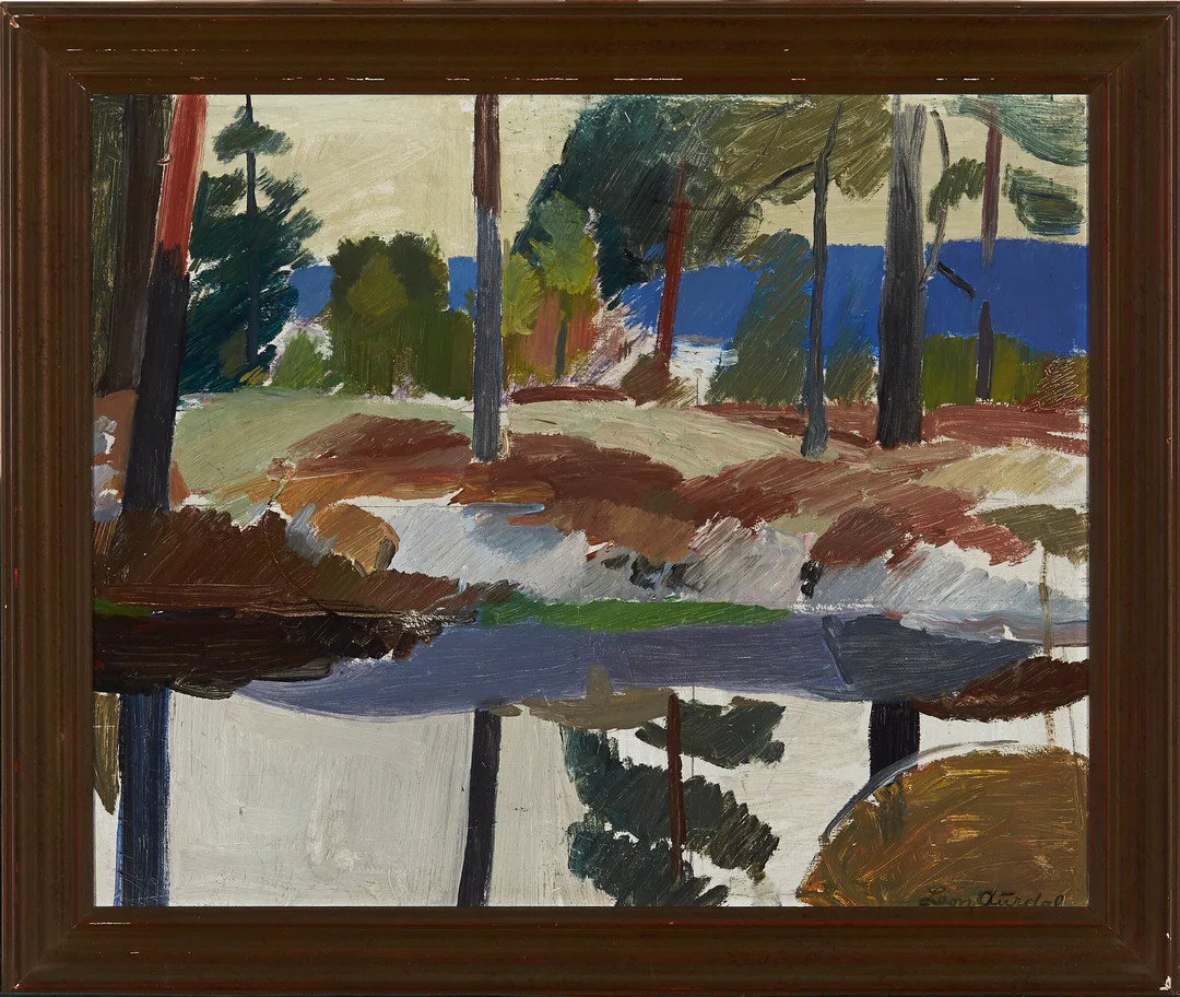 Aurdal, Leon — Skogsparti, 1932 — Kunst/Maleri — Blomqvist