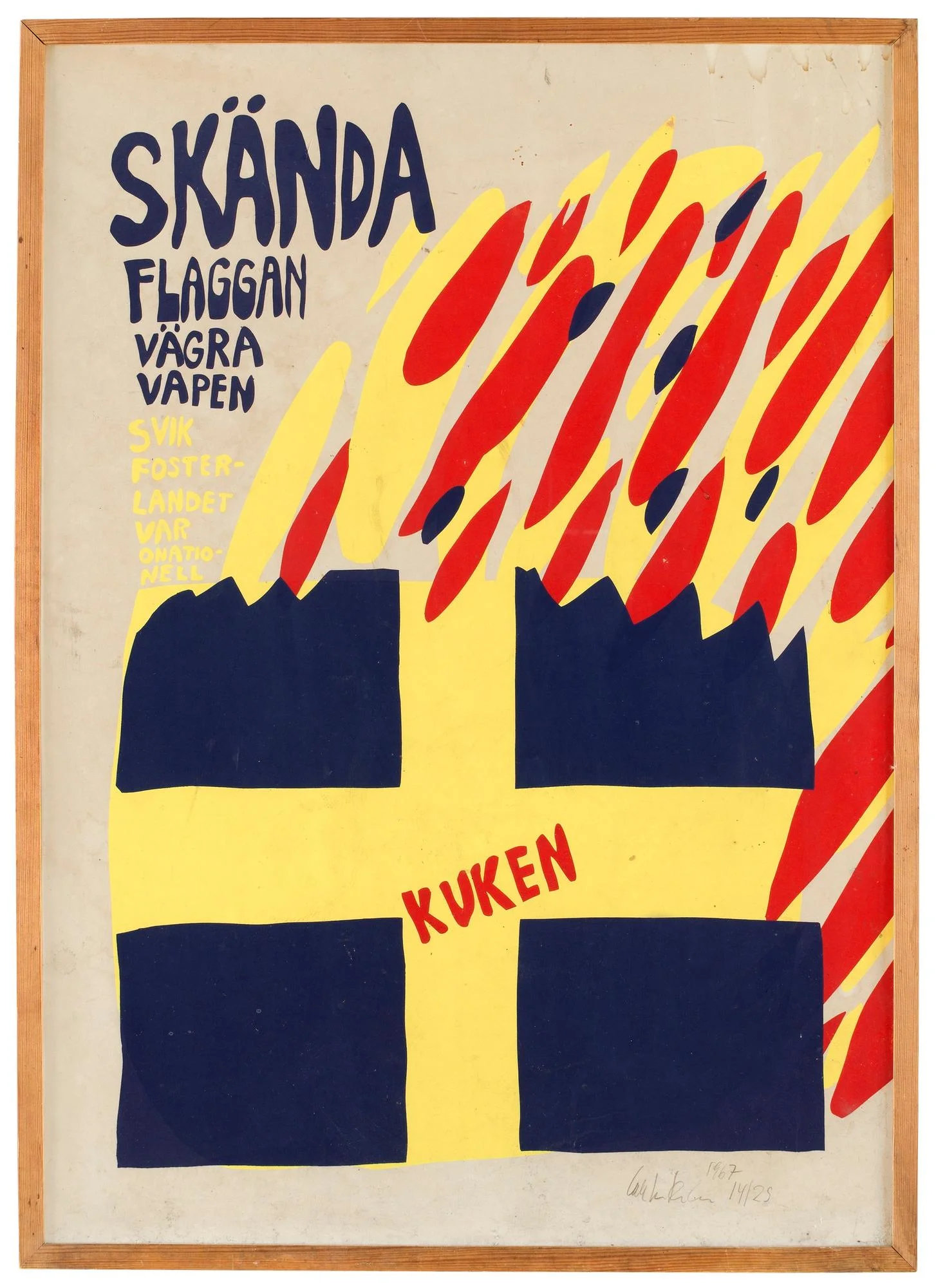 Carl Johan De Geer, "Skända flaggan". — Bukowskis