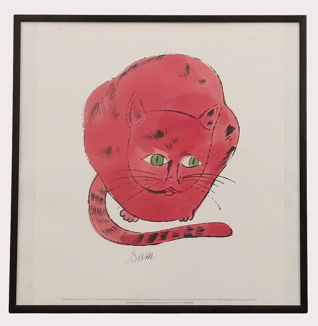 ANDY WARHOL (1928-1987). EFTER. Offsettryck. "Sam". The Andy Warhol Foundation. TM 2010. — Engravings & Prints — Limhamns Auktionsbyrå