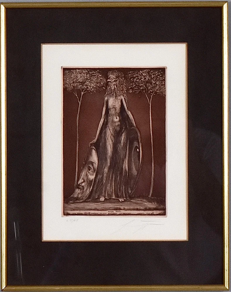 ERNST FUCHS. Färgetsning. — Paintings — Halmstads Auktionskammare