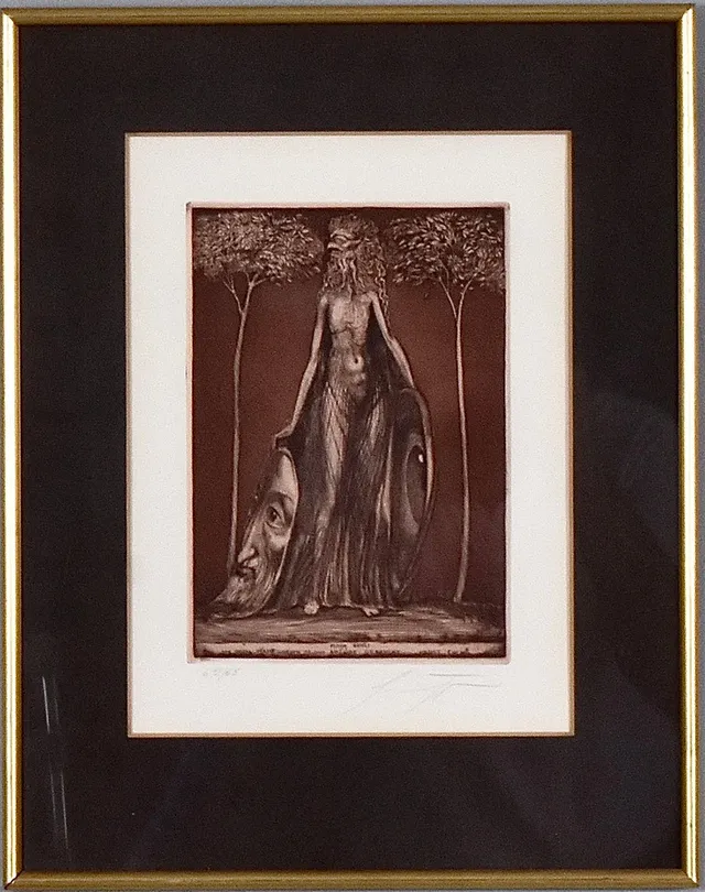 ERNST FUCHS. Färgetsning.