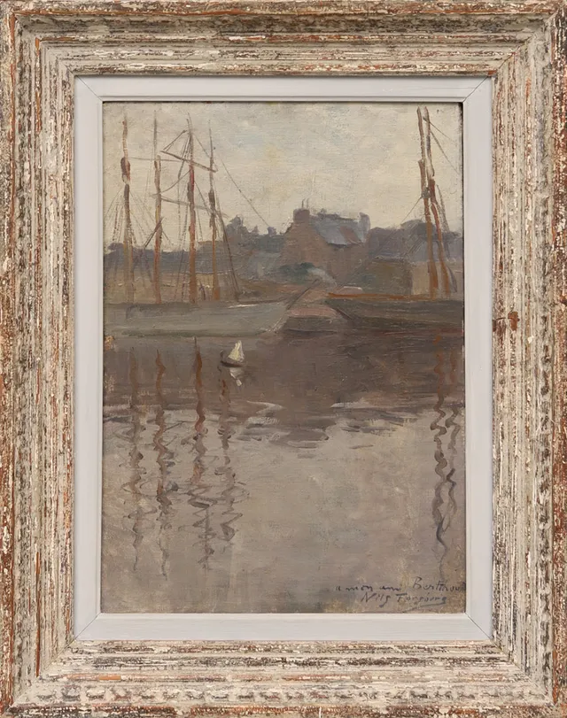 NILS FORSBERG (1870-1961). "A mon ami Berthoud", signerad.