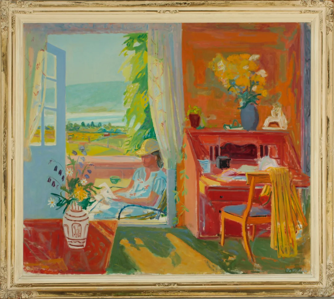 Mæhle, Ole — "Sollys morgen" — Kunst/Maleri — Blomqvist