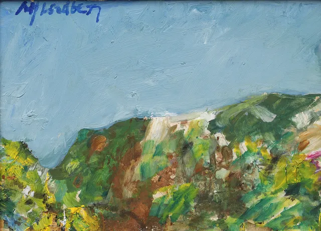 ALF LINDBERG. Landskapskomposition, olja på duk, signerad.