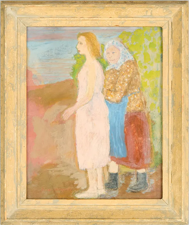 BIRGER LJUNGQUIST. Figurscen vid vatten.